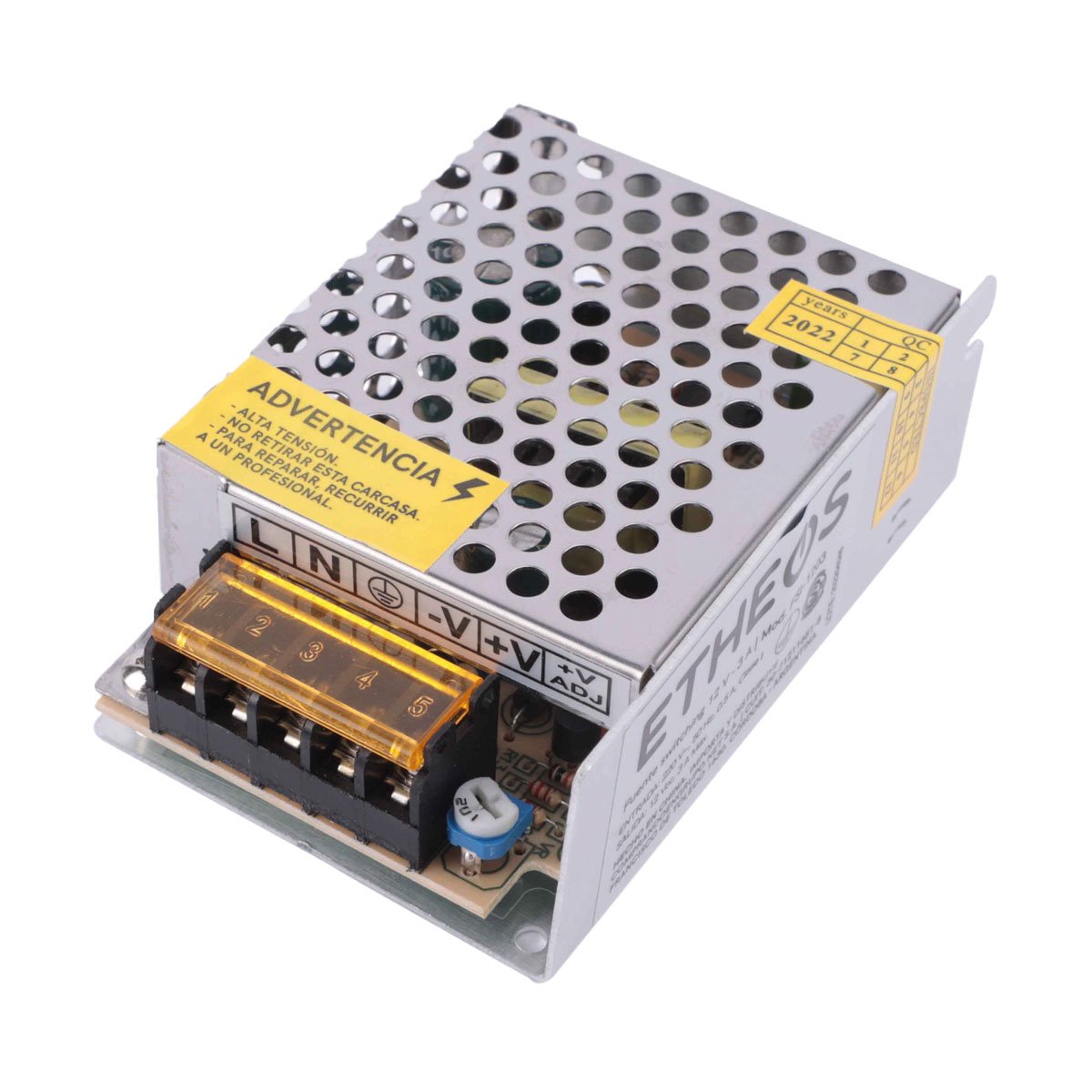 FUENTE METALICA SWITCHING 12V 3A