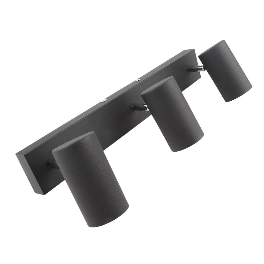 Aplique de interior barral 3 spot - negro