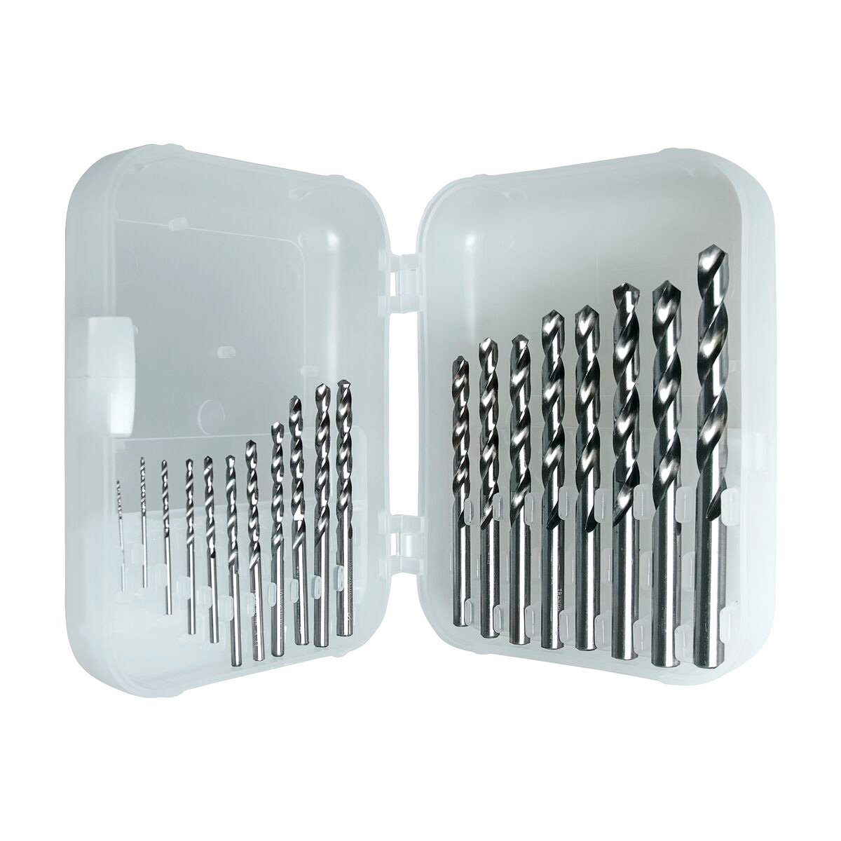 SET DE 19 BROCAS DE ACERO HSS PARA METAL 1 MM A 10 MM
